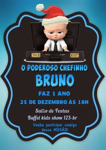 convite poderoso chefinho Virtual