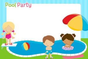 convite pool party Editar