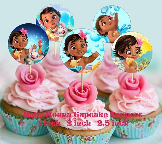 cupcake moana Baby