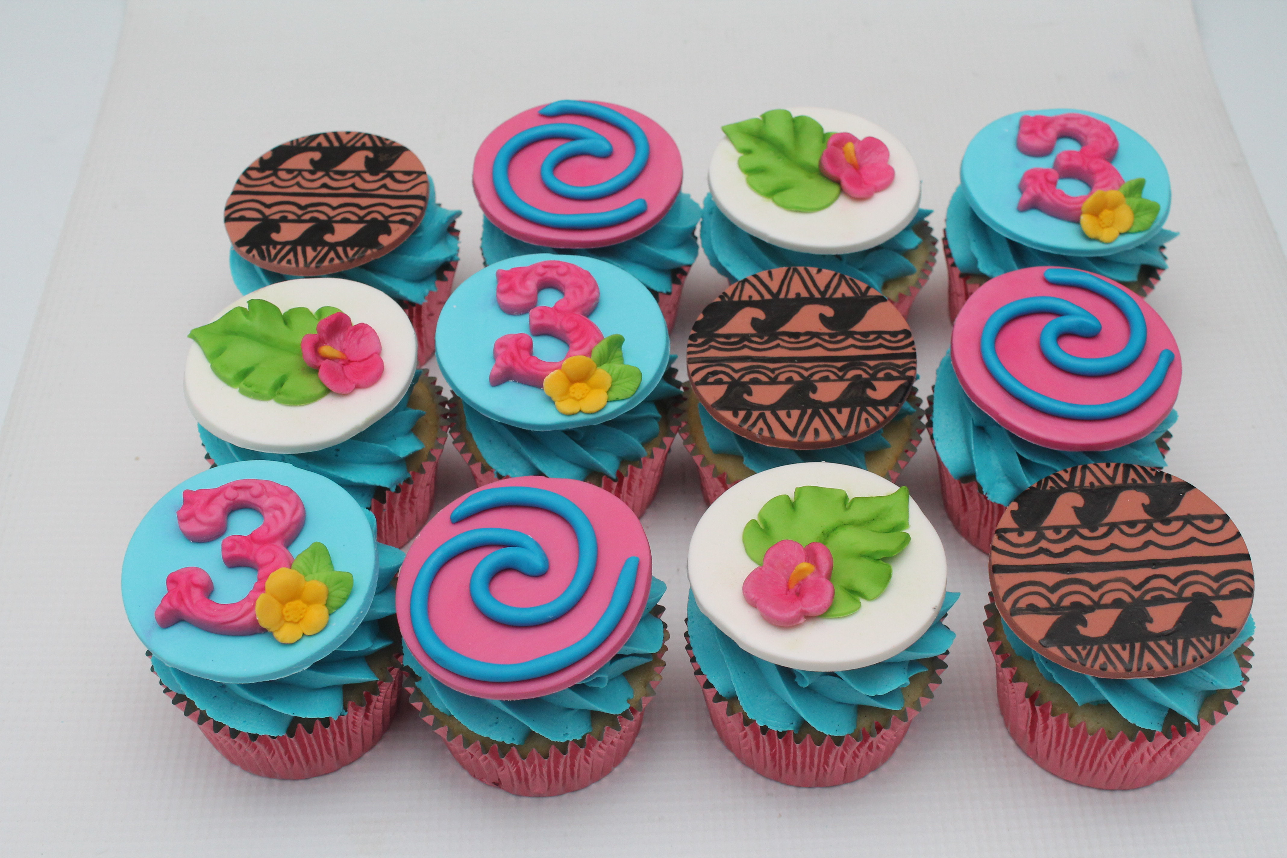 cupcake moana Pasta Americana