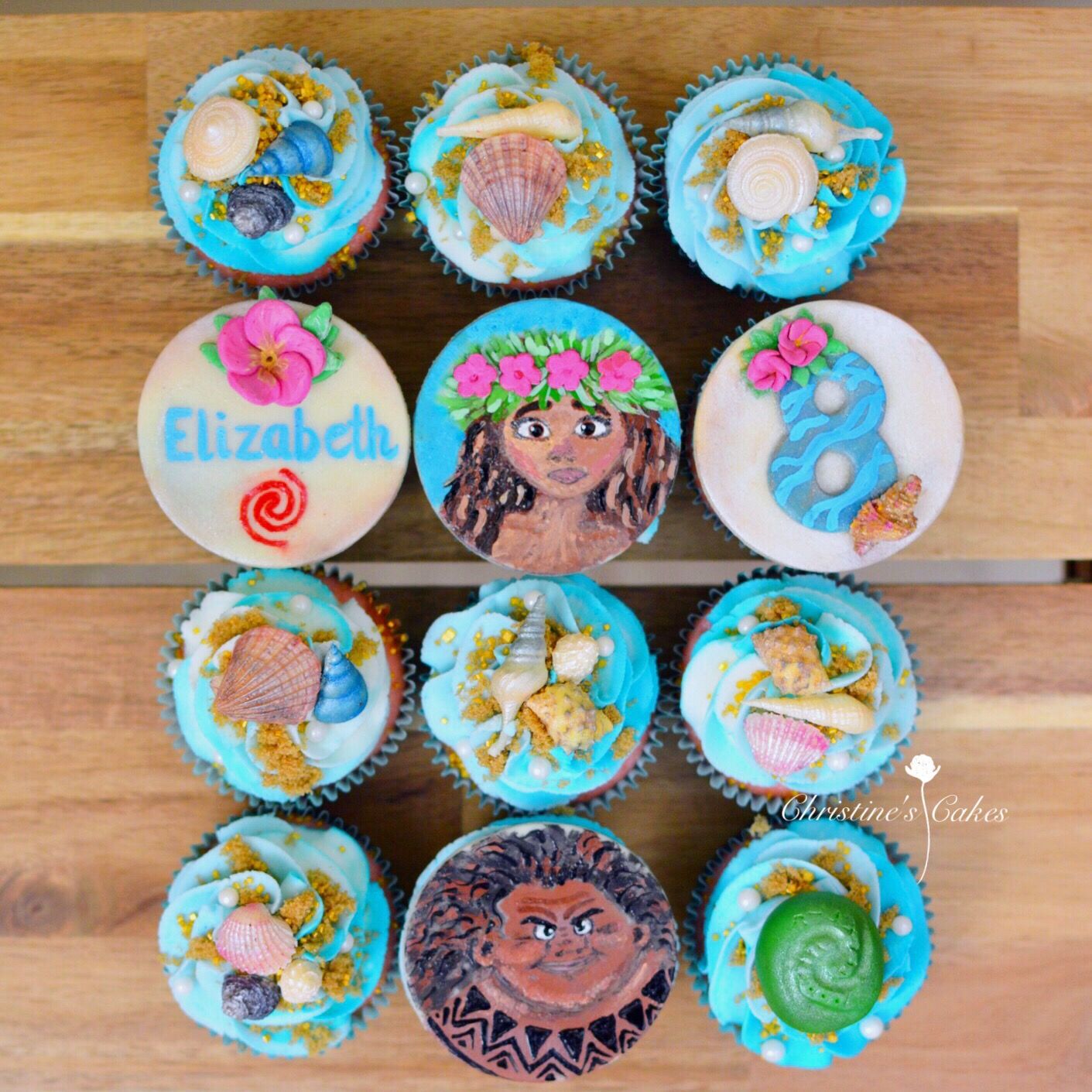 cupcake moana Pasta Americana