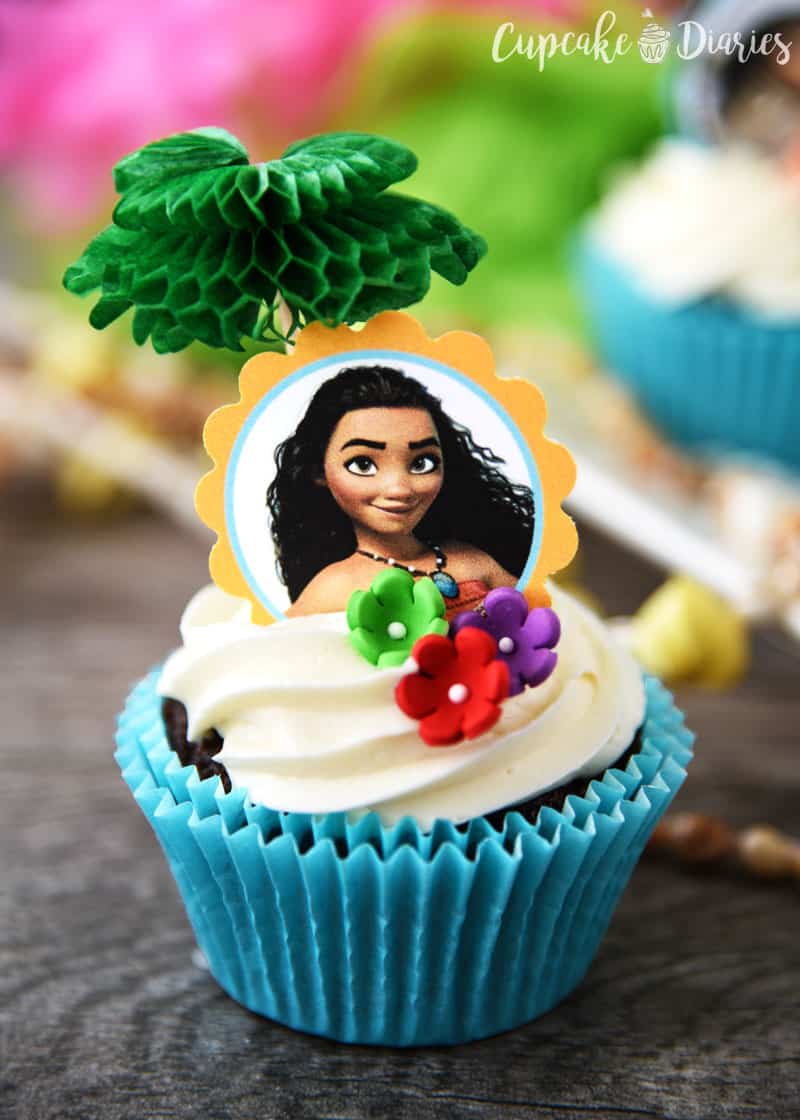 cupcake moana Topper