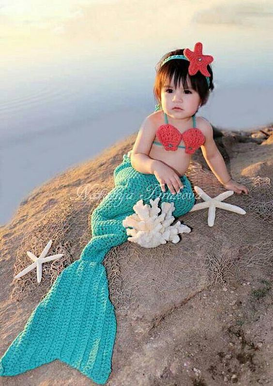 fantasia ariel Bebê