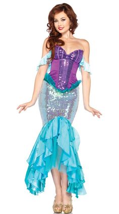 fantasia ariel Vestido