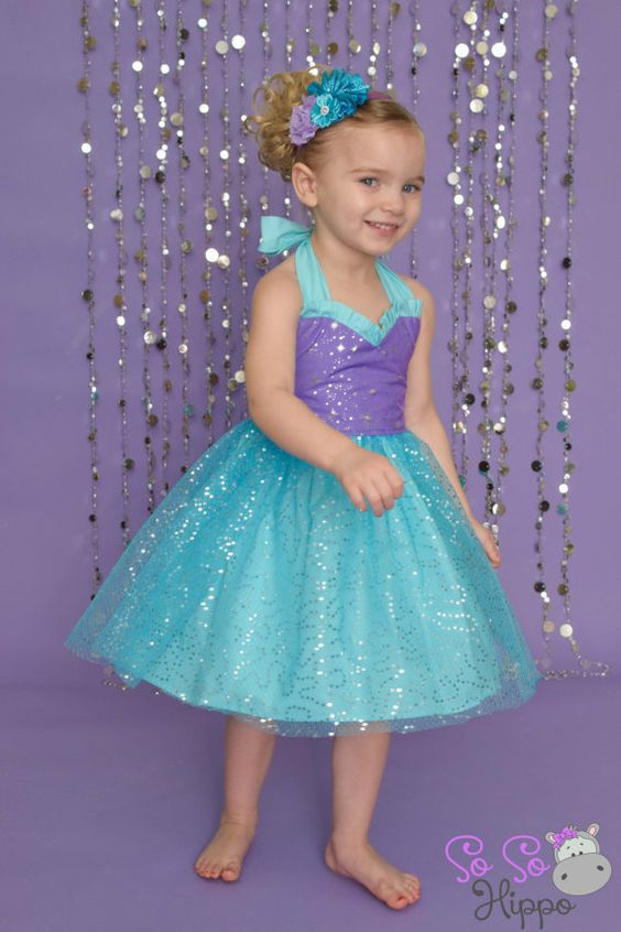 fantasia ariel Vestido