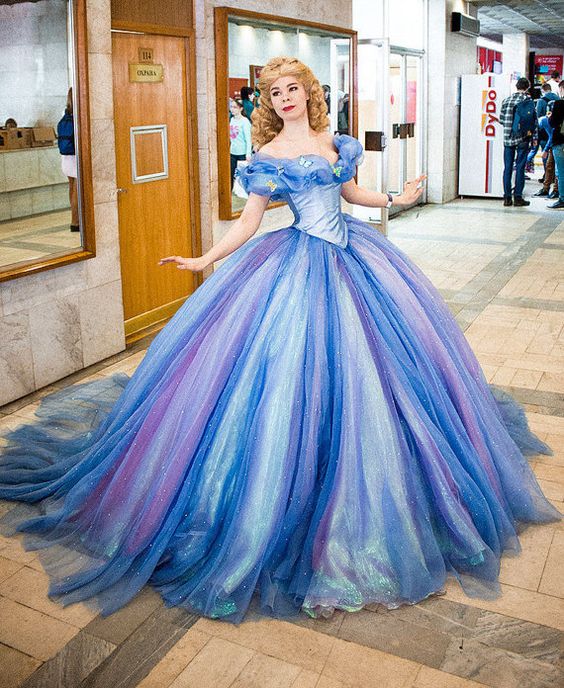 Fantasia Princesa Cinderela Vestido Contos de Fadas Cosplay Profissional  Traje Luxo Infantil