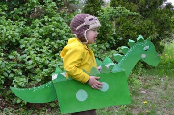 fantasia de dinossauro Improvisada
