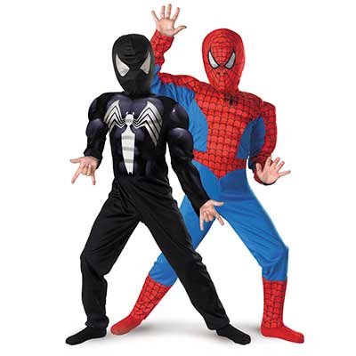 fantasia homem-aranha Preto