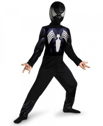 fantasia homem-aranha Preto