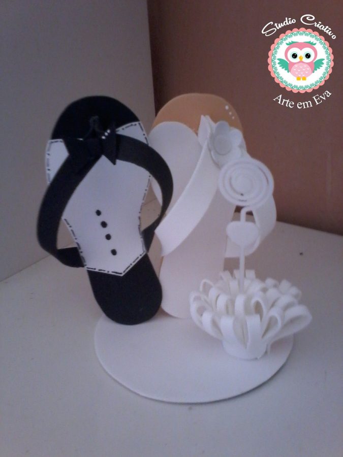 Lembrancinha bodas de ouro EVA