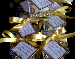 Lembrancinha bodas de ouro Papel