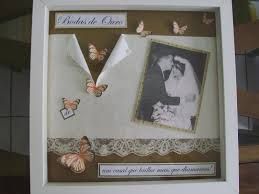 Lembrancinha bodas de ouro Scrapbook