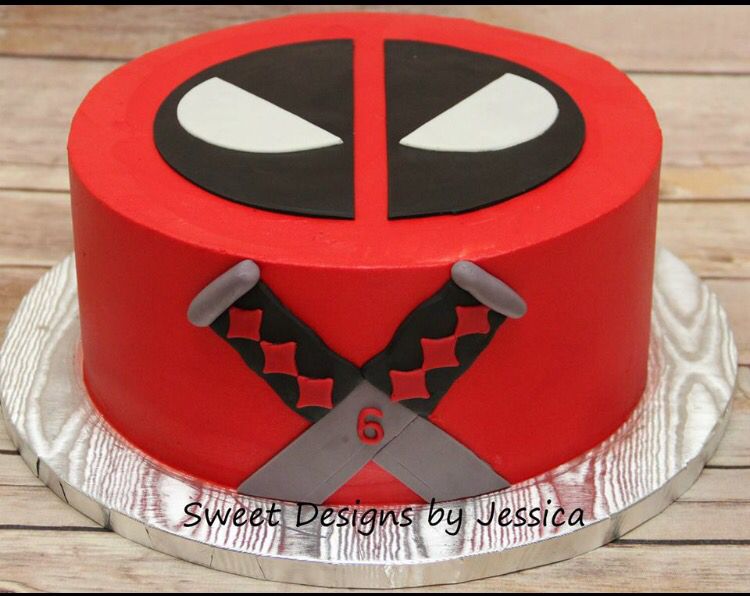 bolo deadpool Simples