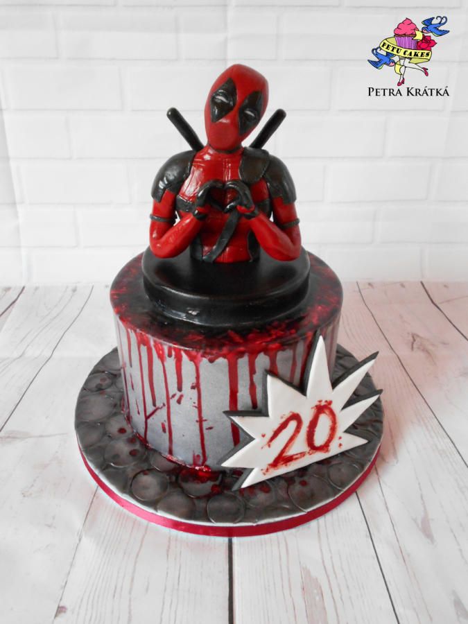 bolo deadpool Topo