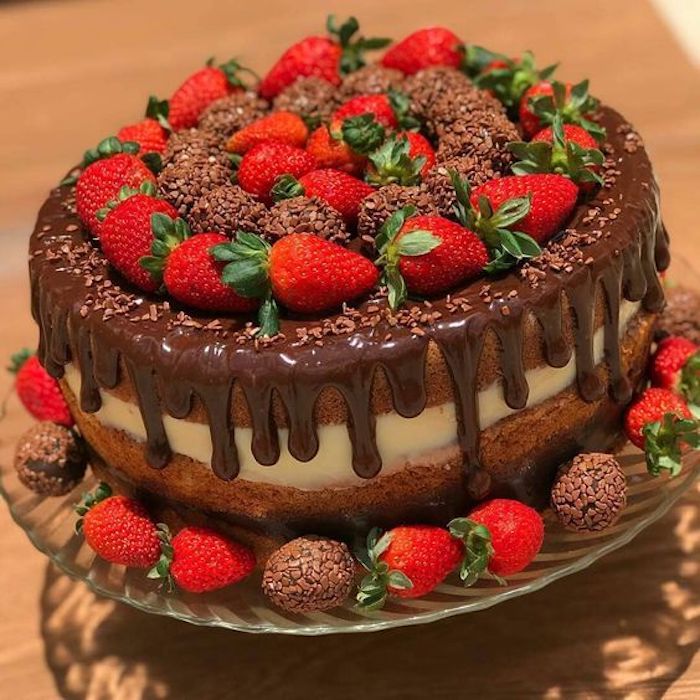 Receita De Bolo Com Morango Bolo De Morango UCBOQ