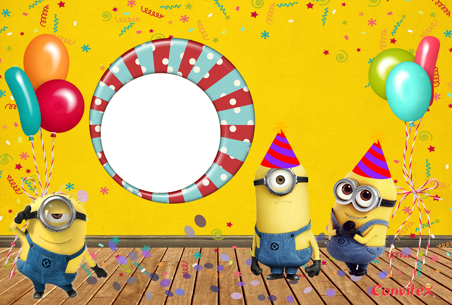 Convite Minions para festa de aniversário dos Minions, heróis, fotografia, desenho animado png