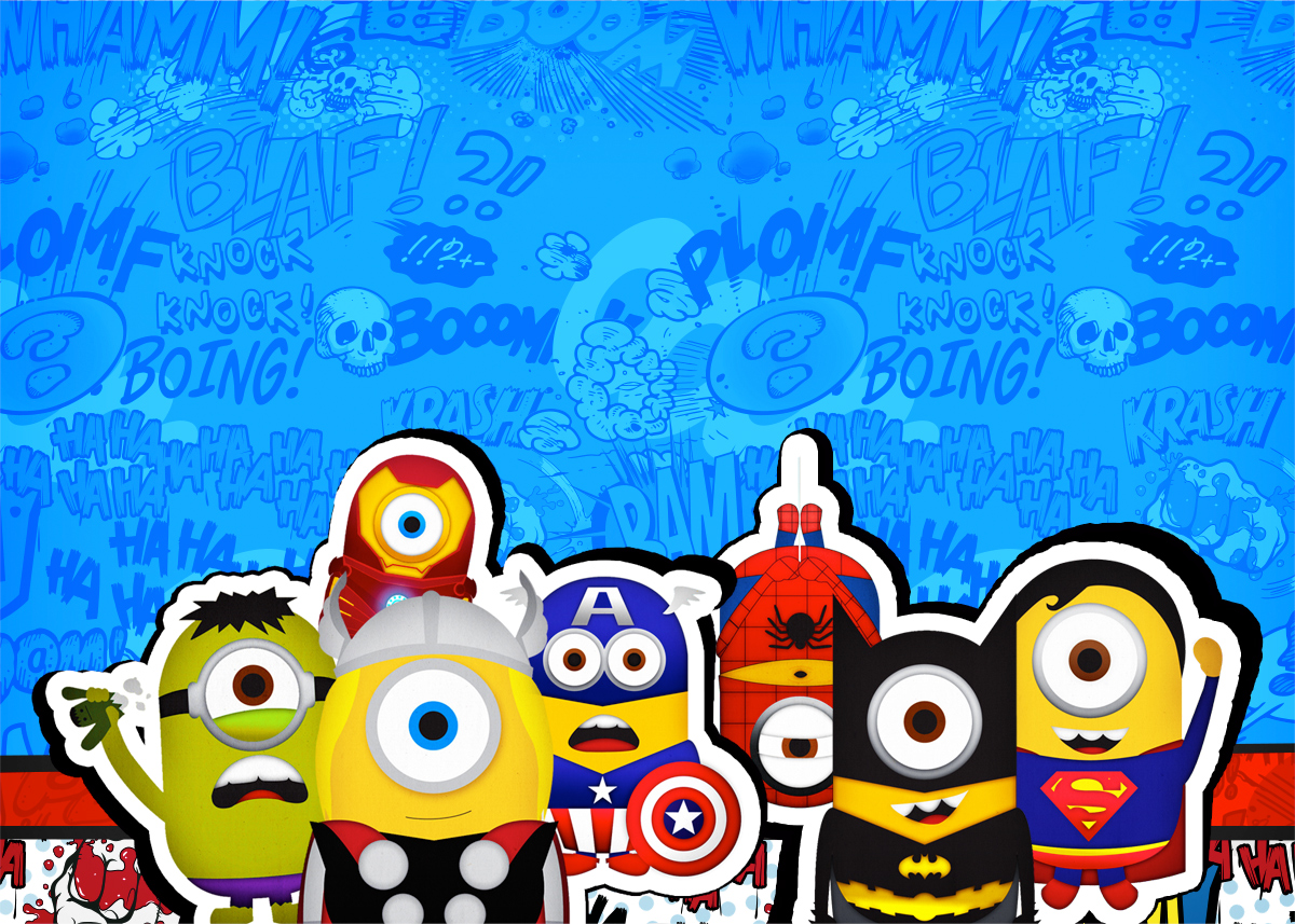 convite minions Para Editar