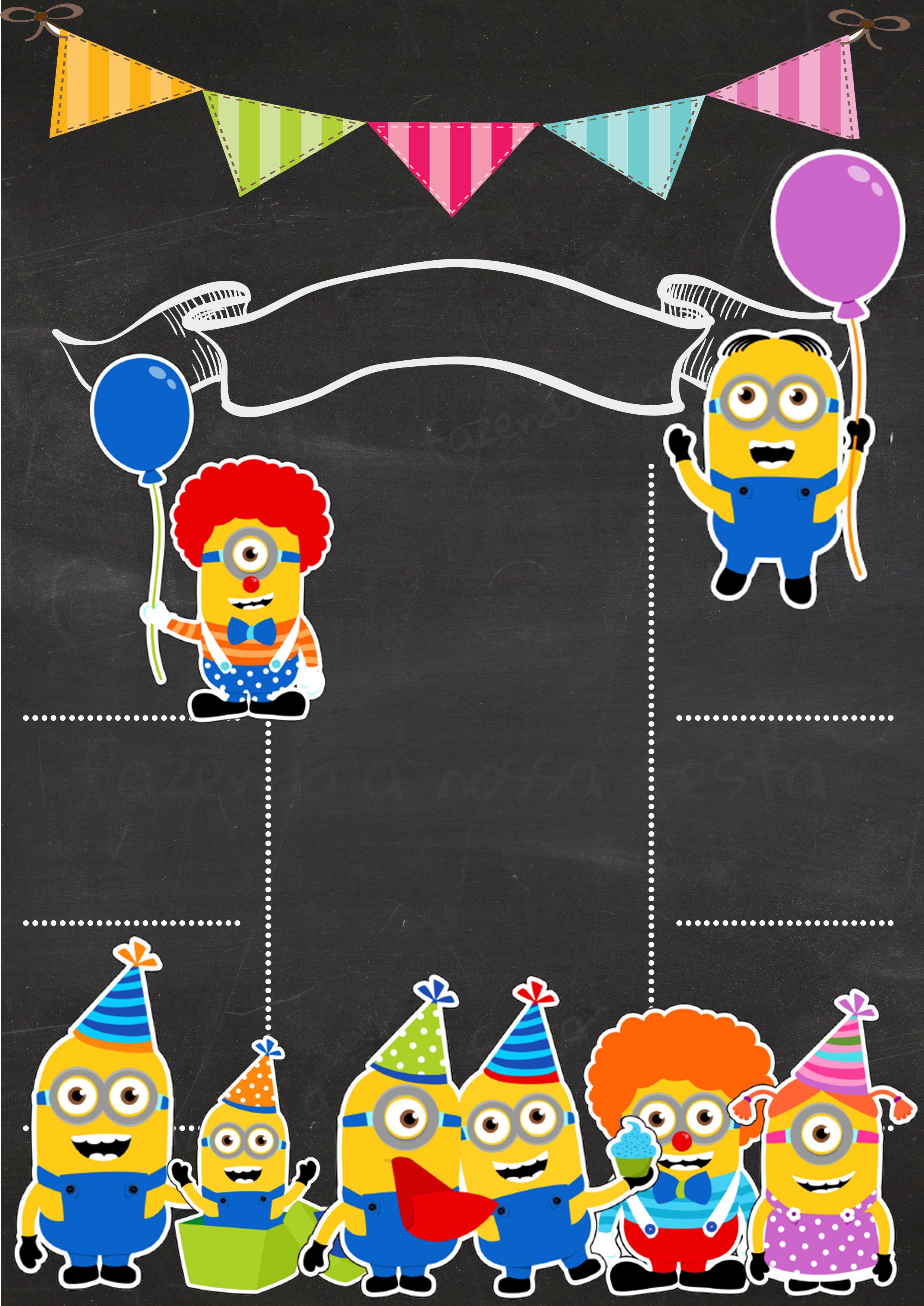Convite Minions para festa de aniversário dos Minions, heróis, fotografia,  desenho animado png
