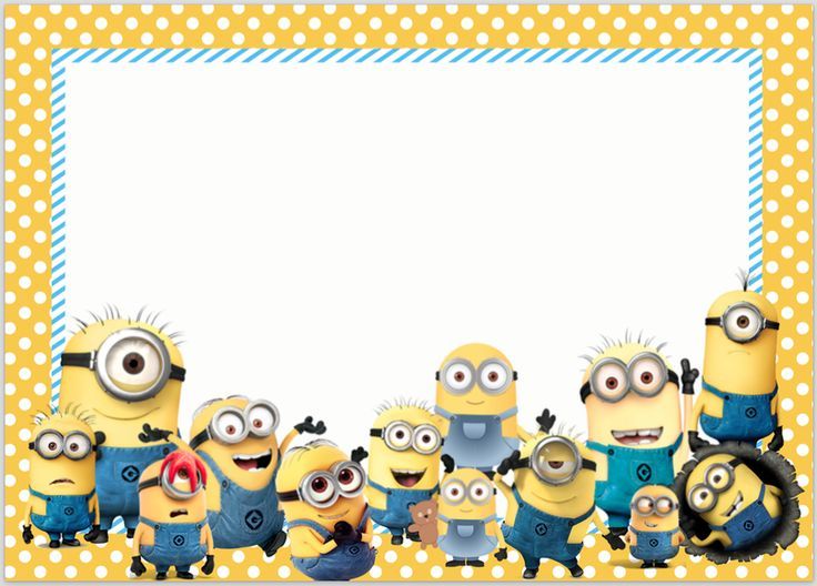 convite minions Para Editar