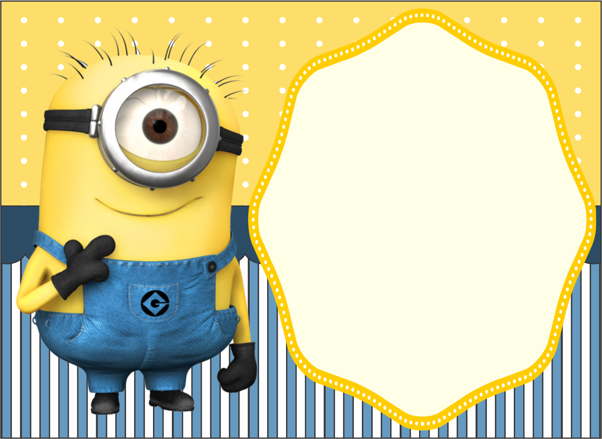 convite minions Para Editar