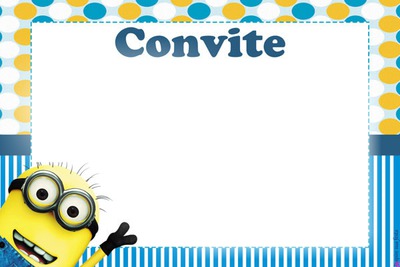 convite minions Para Editar