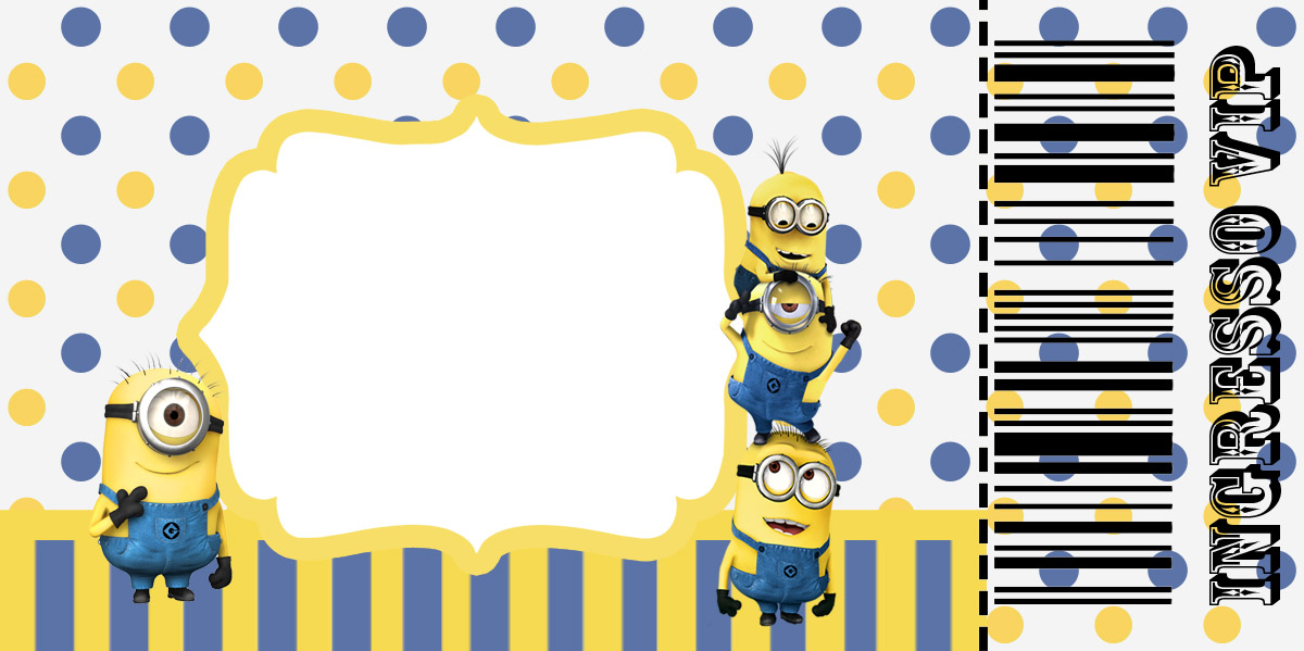 convite minions Para Editar