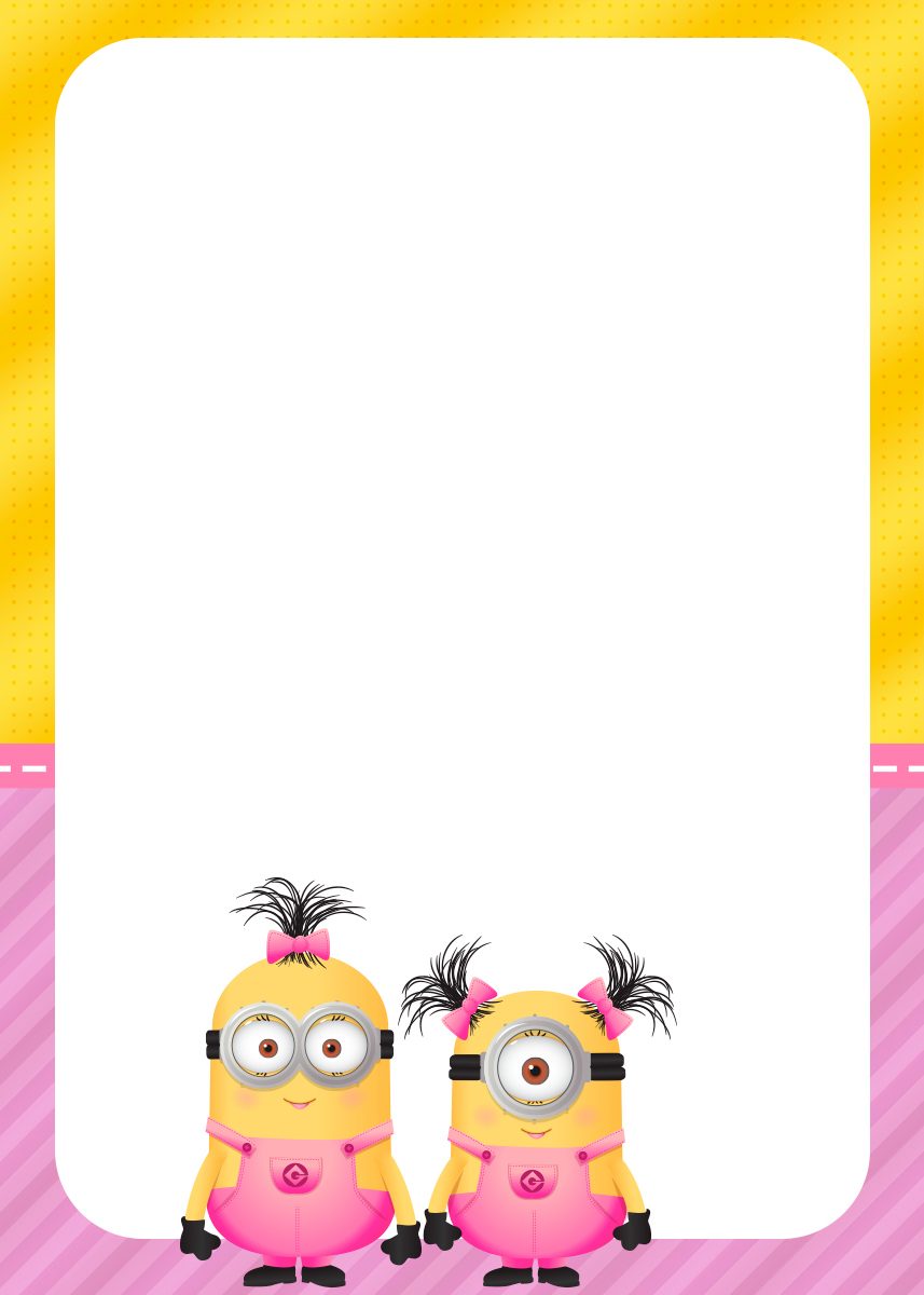 convite minions Virtual