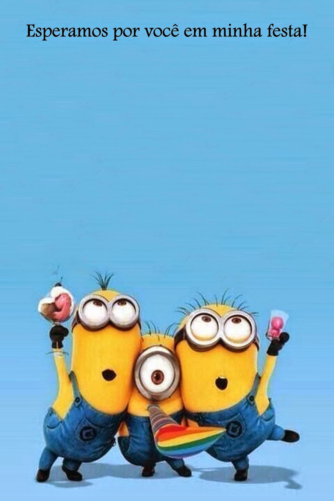 convite minions Virtual