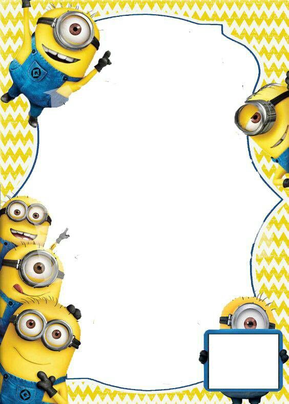 convite minions Virtual