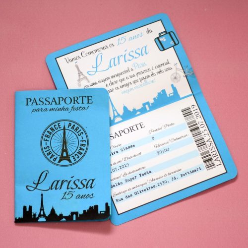 convite paris Passaporte