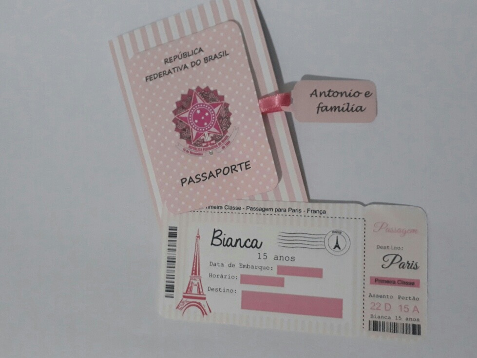 convite paris Passaporte