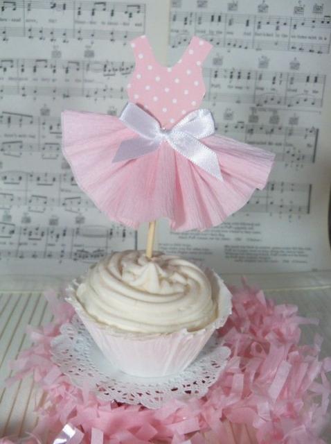 cupcake de bailarina Chantilly