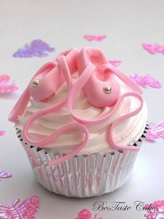 cupcake de bailarina Chantilly