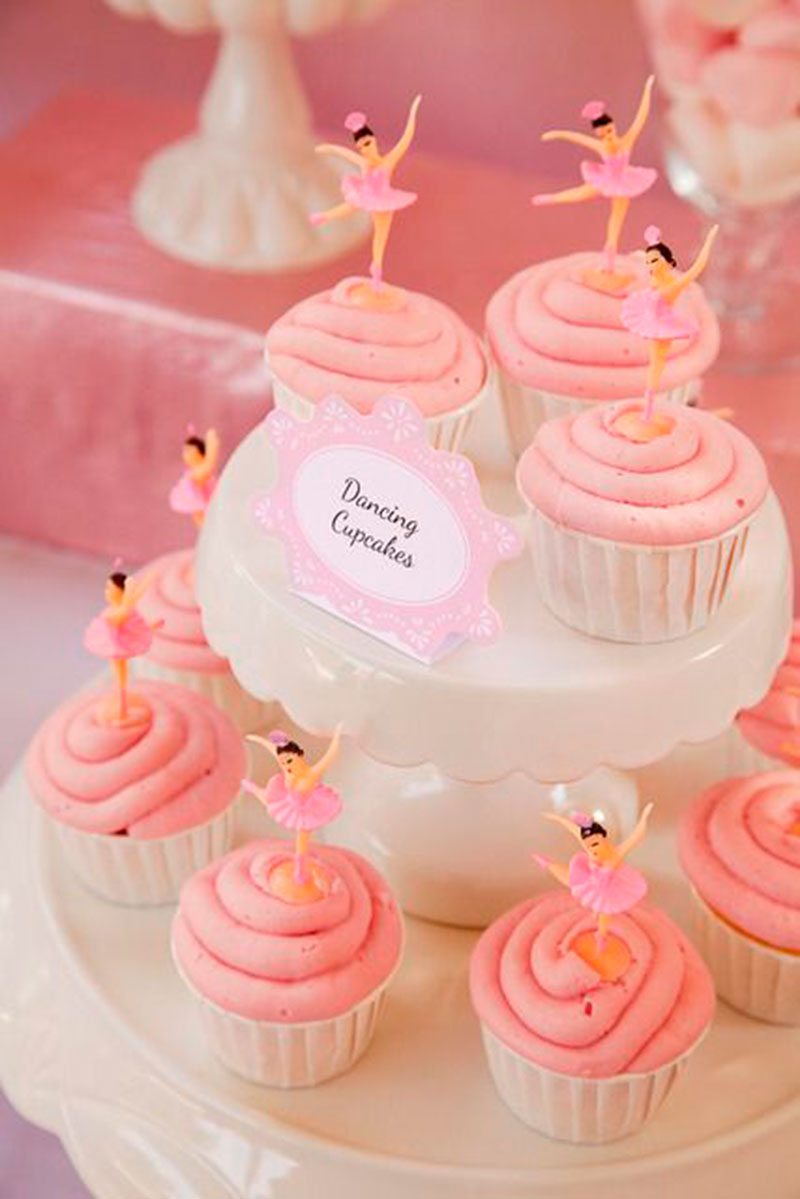 cupcake de bailarina Chantilly