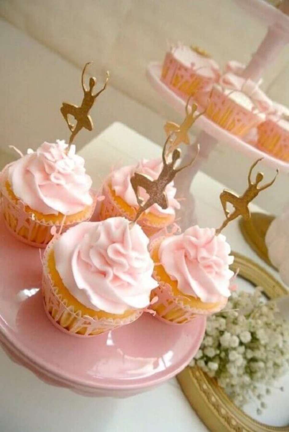 cupcake de bailarina Chantilly