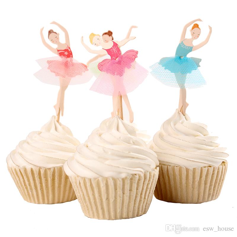 cupcake de bailarina Com Topo