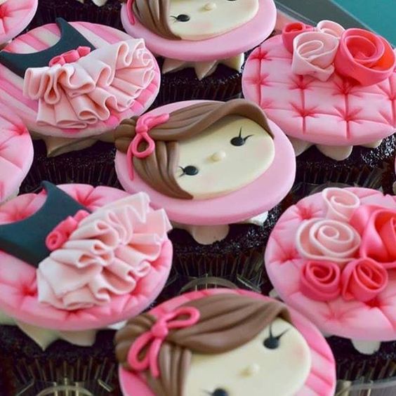 cupcake de bailarina Pasta Americana