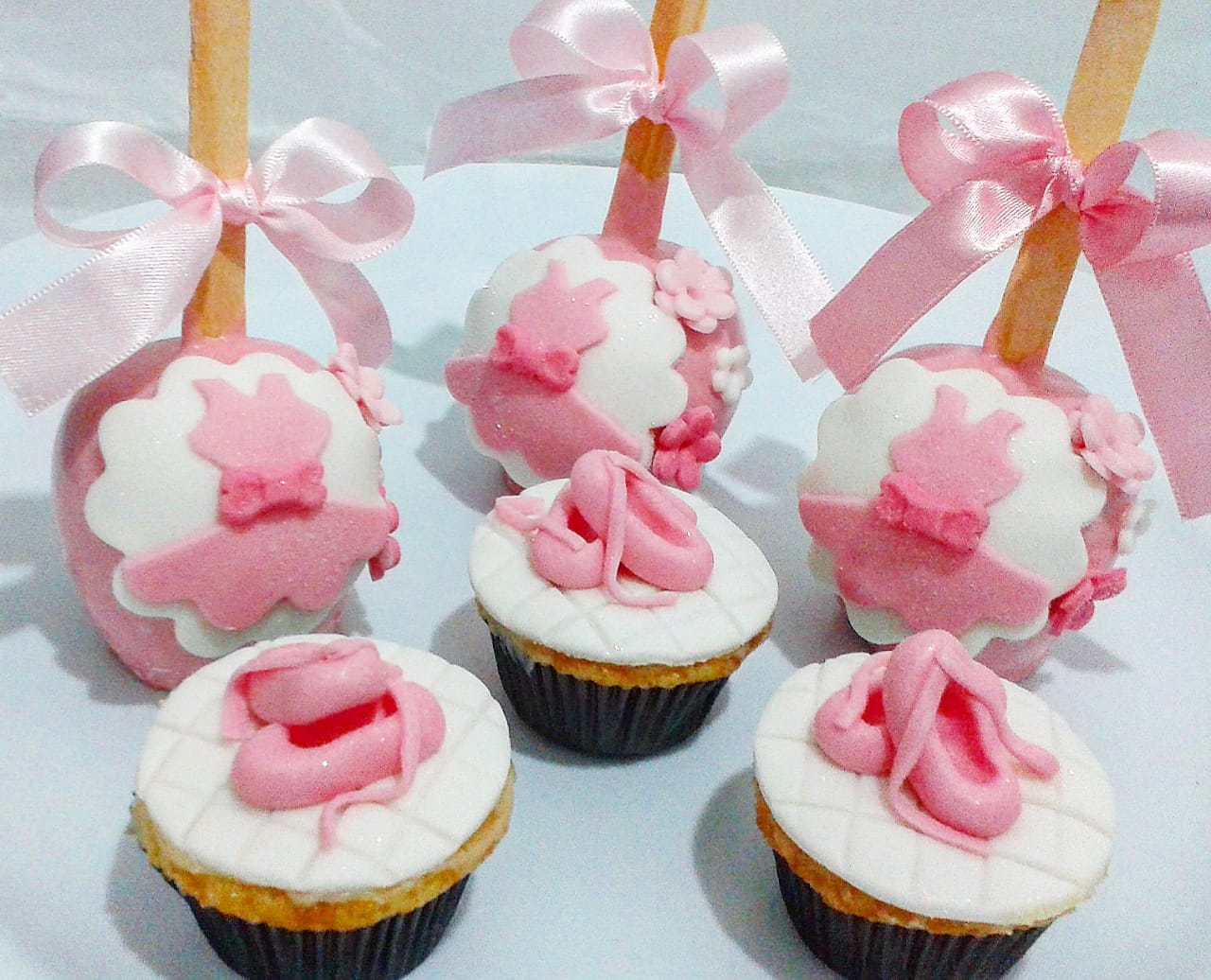 cupcake de bailarina Pasta Americana