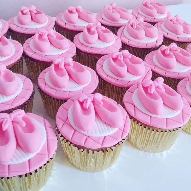 cupcake de bailarina Rosa