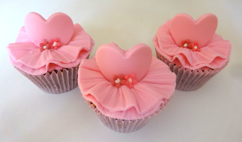 cupcake de bailarina Rosa