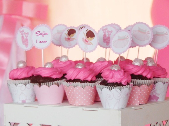 cupcake de bailarina Simples