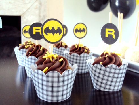 cupcake do batman Simples