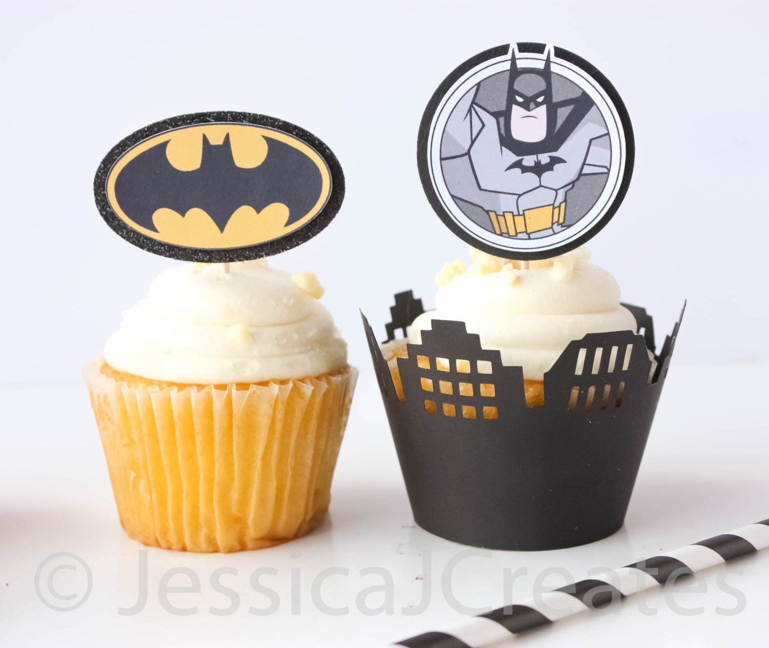 cupcake do batman Topo de Cupcake do Batman