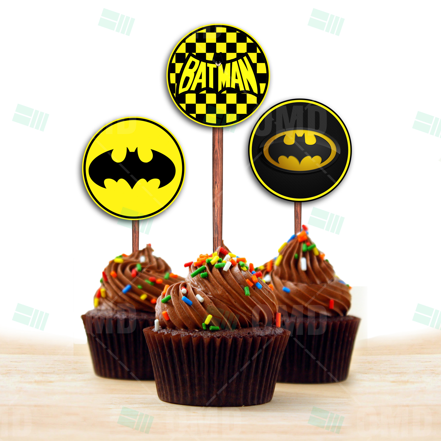 cupcake do batman Topo de Cupcake do Batman