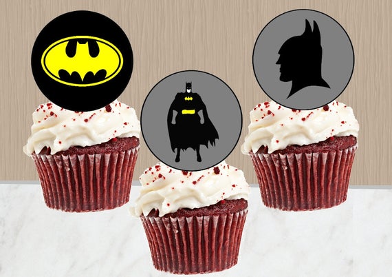 cupcake do batman Topo de Cupcake do Batman