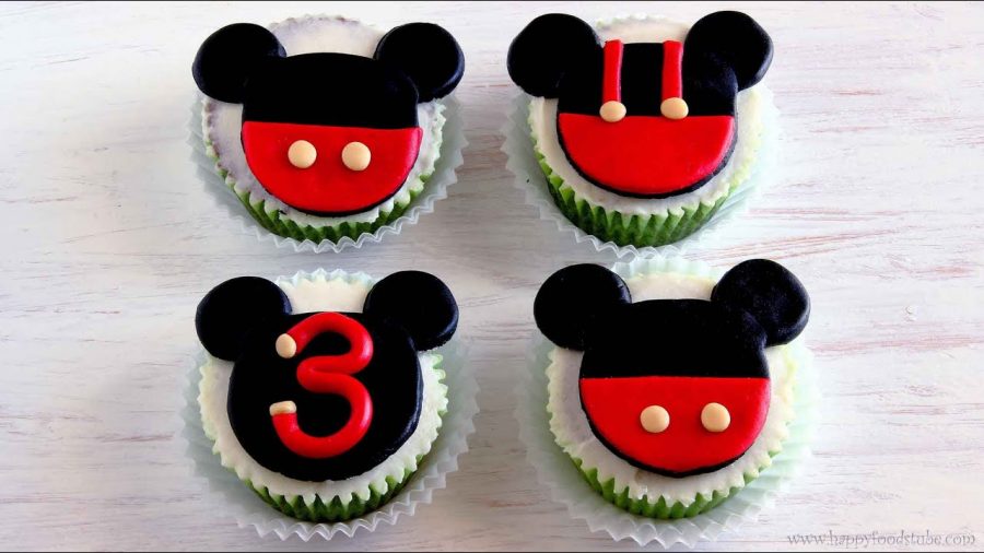 Cupcake Mickey Pasta americana