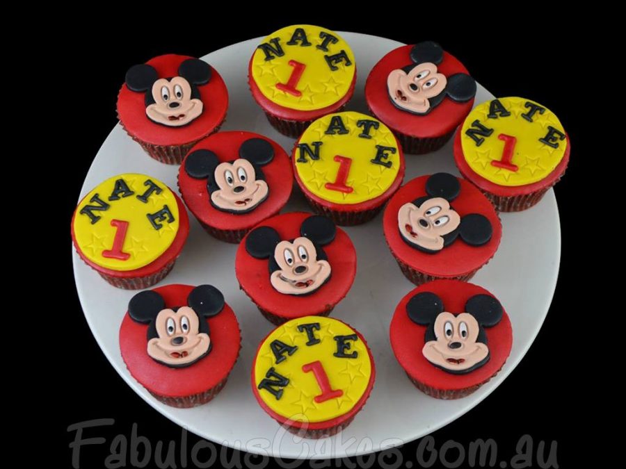 Cupcake Mickey Pasta americana