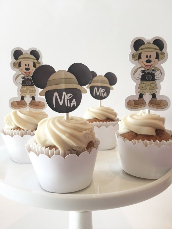 Cupcake Mickey Mickey safari