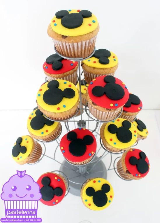 Cupcake Mickey Simples