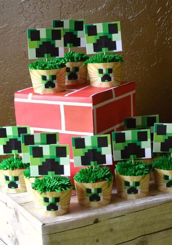 Cupcake Minecraft Topo